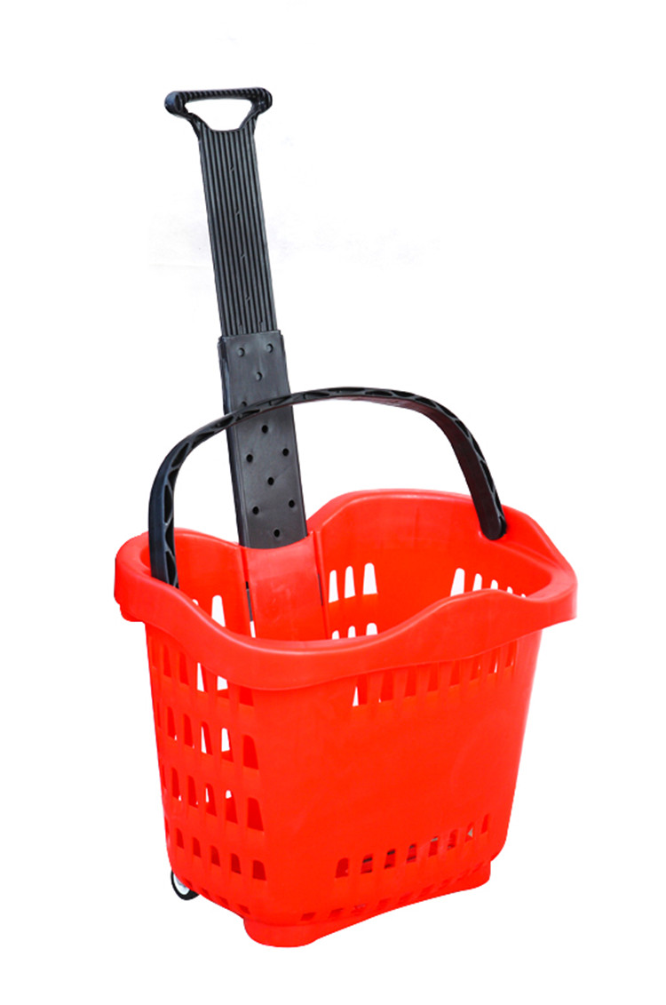 supermarket rolling shopping basket Buy shopping basket with wheels, big basket with wheels