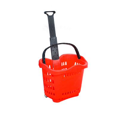 supermarket rolling shopping basket 